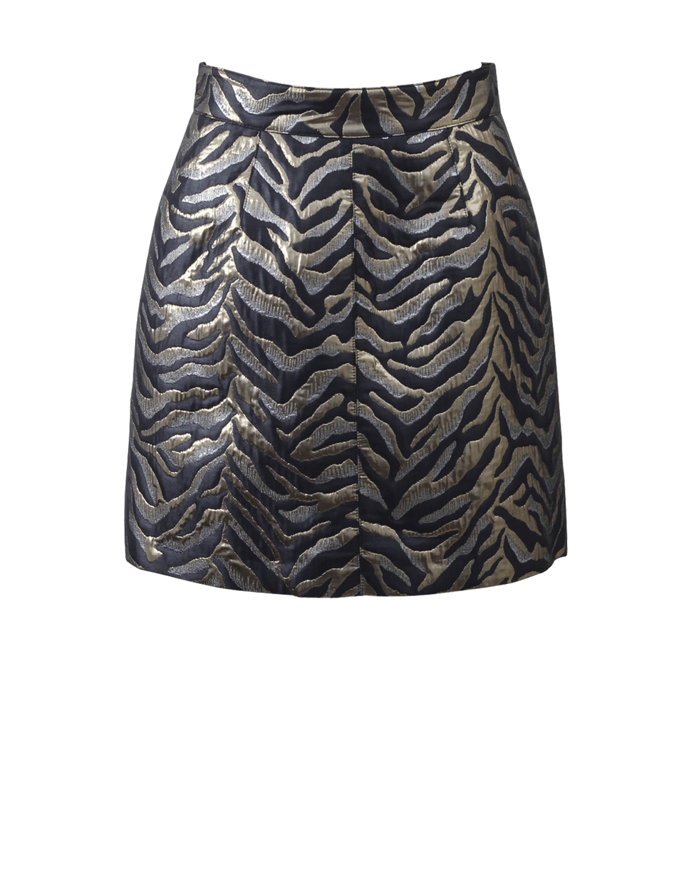ROBERTO CAVALLI-Jacquard Mini Skirt-
