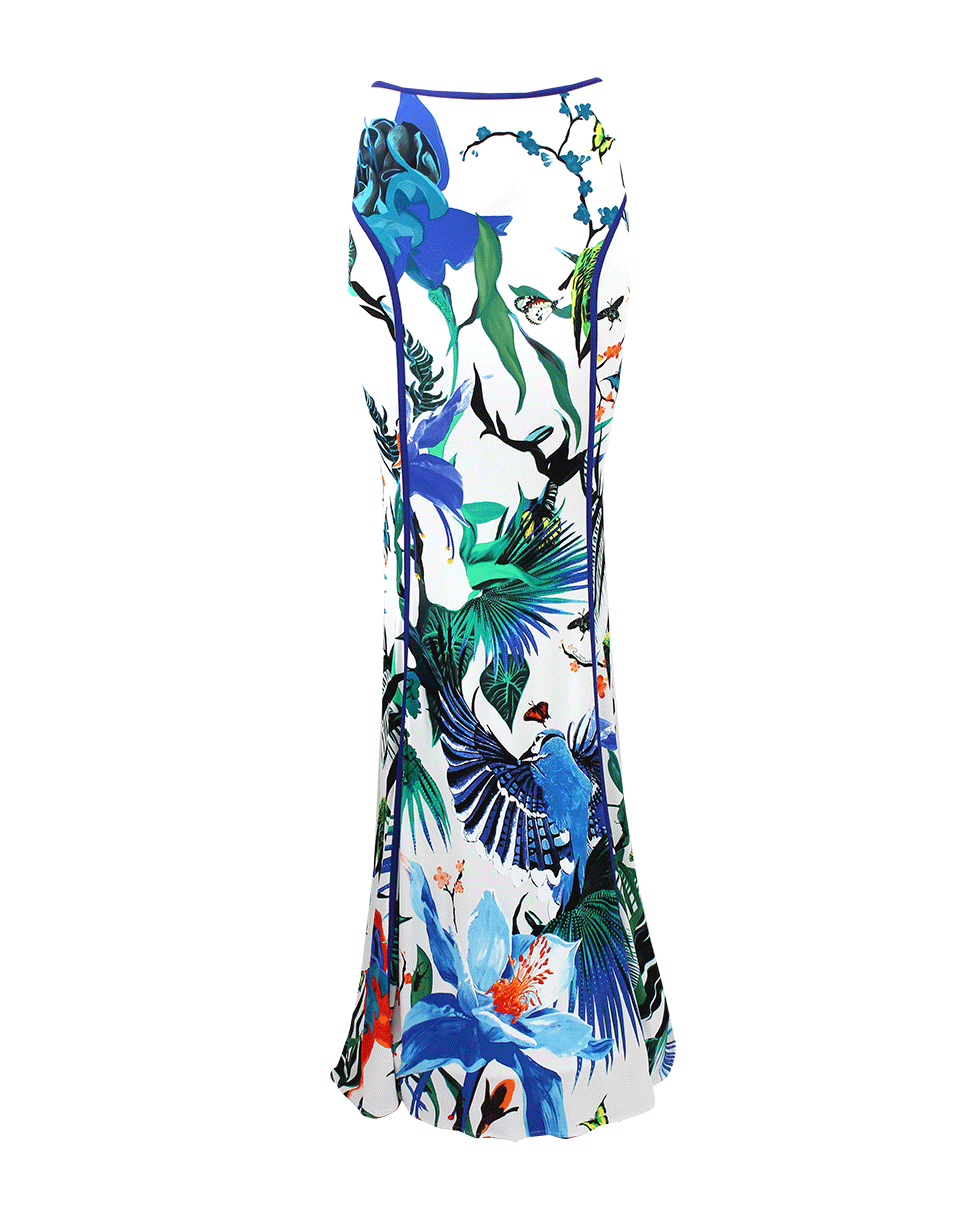 ROBERTO CAVALLI-Tropical Print Maxi Skirt-
