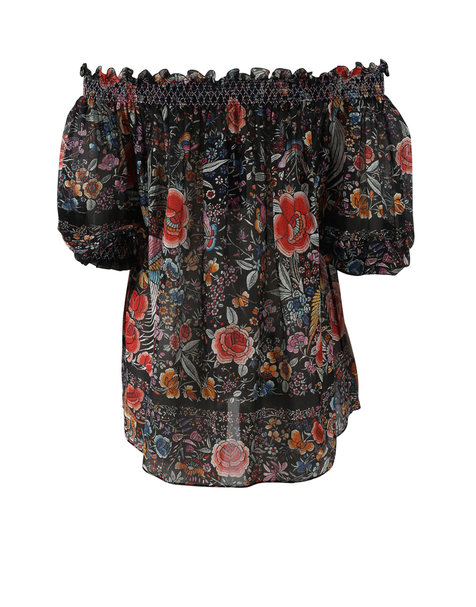 ROBERTO CAVALLI-Garden Print Blouse-