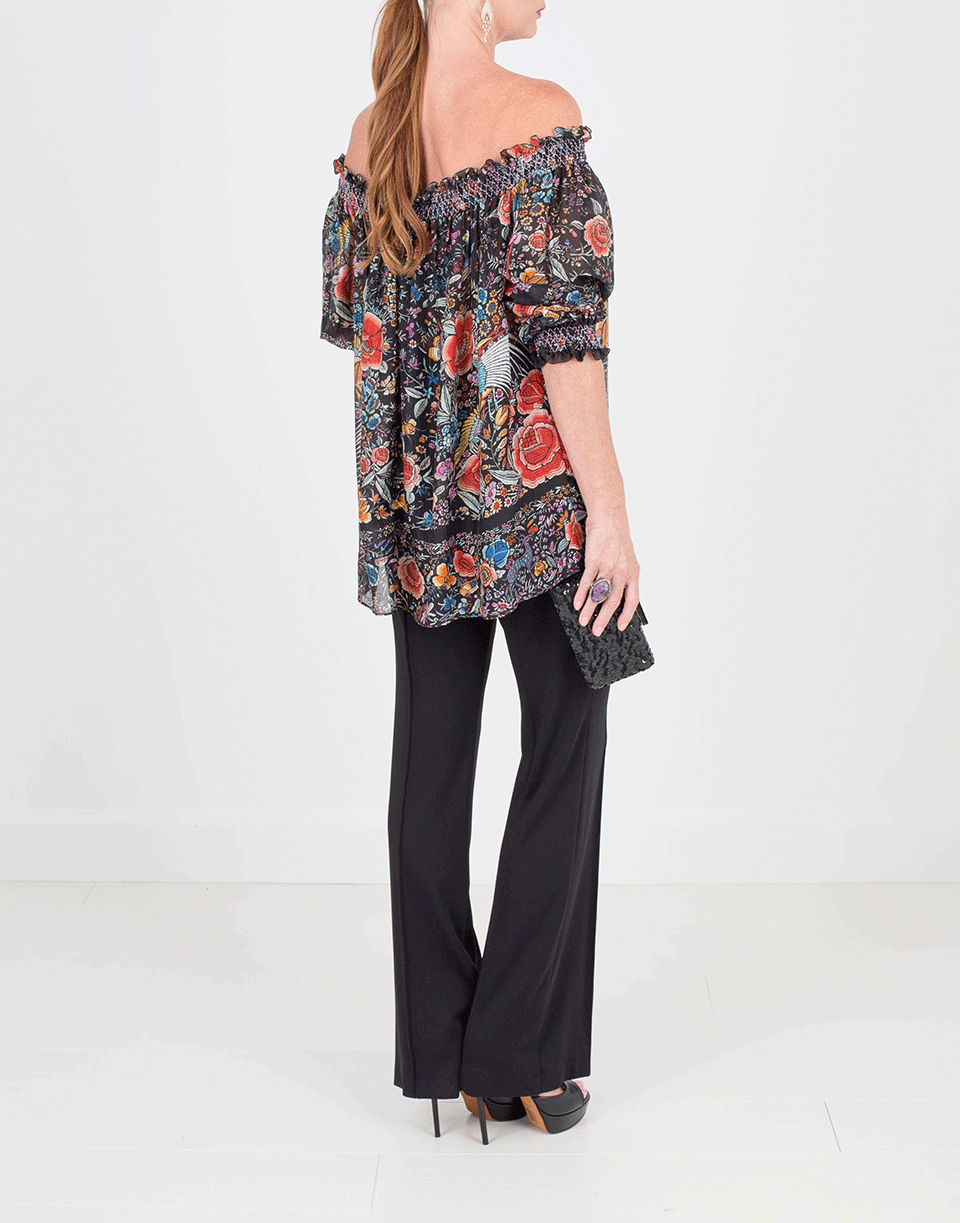 ROBERTO CAVALLI-Garden Print Blouse-