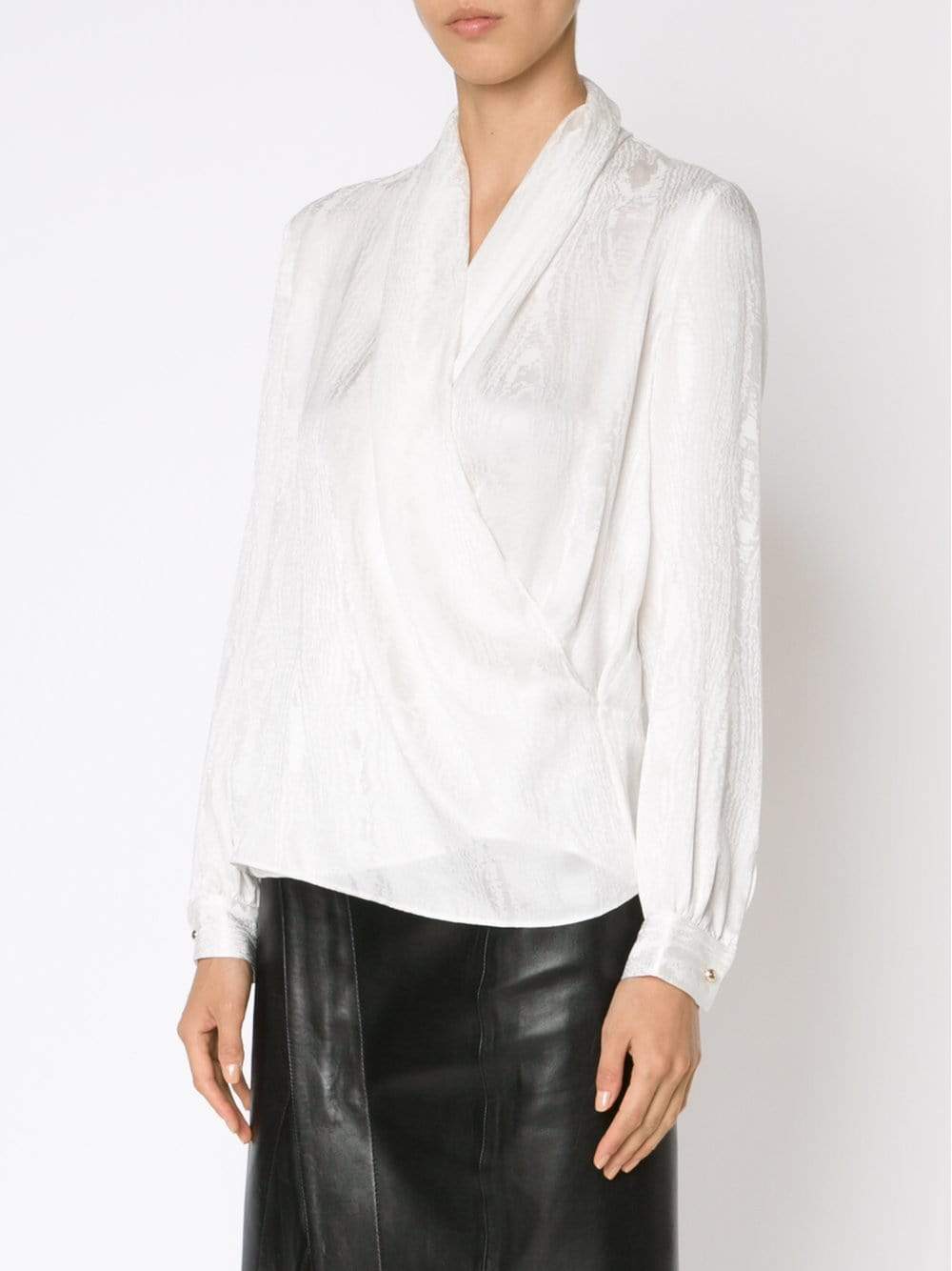 ROBERTO CAVALLI-Crossover Blouse-