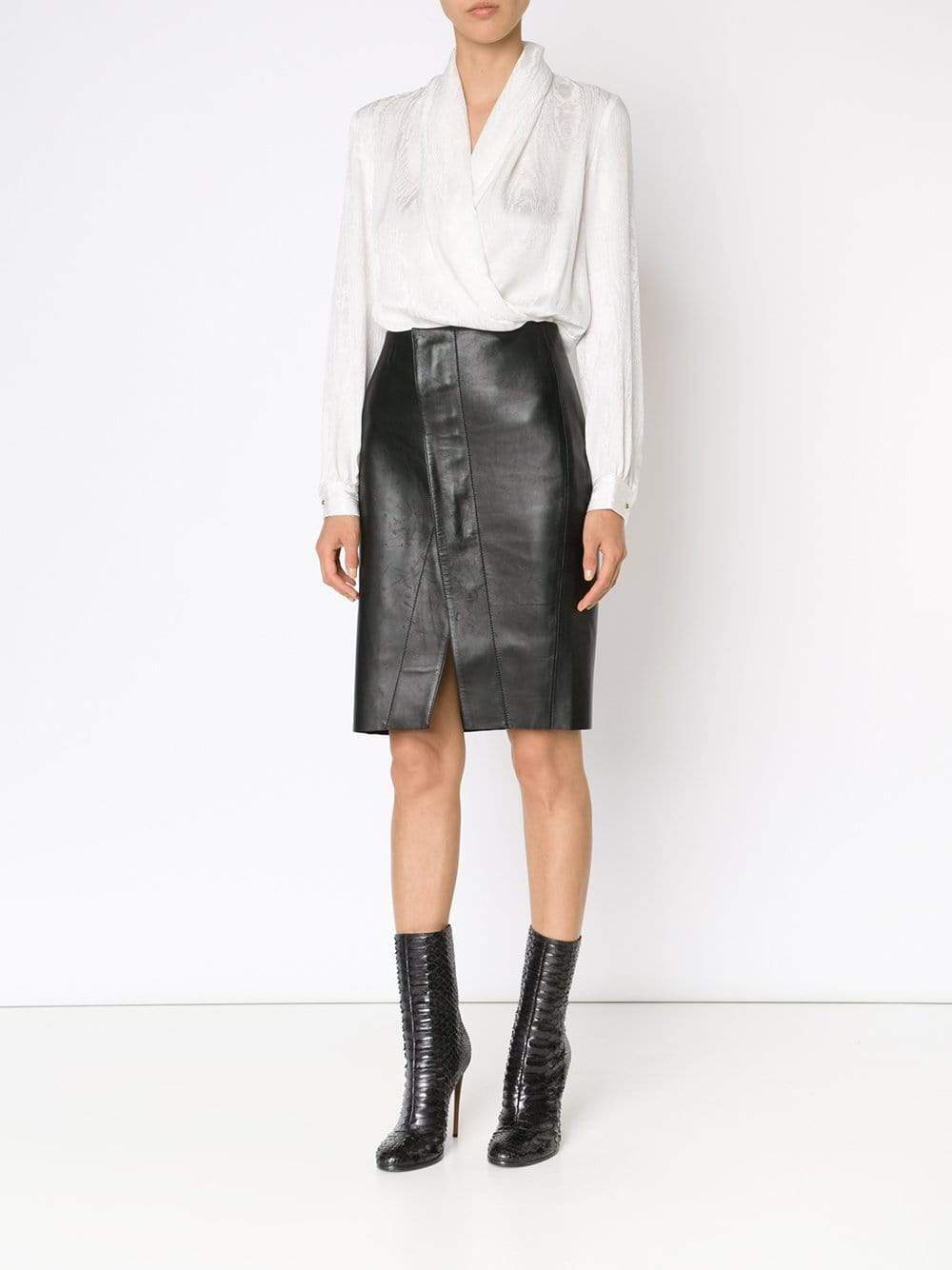 ROBERTO CAVALLI-Crossover Blouse-