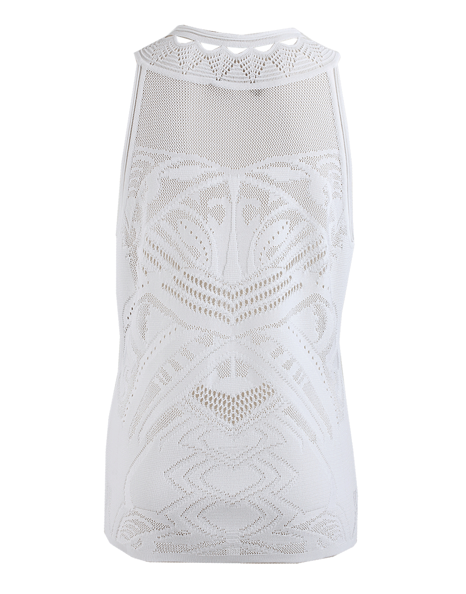 ROBERTO CAVALLI-Lace and Crochet Tank-