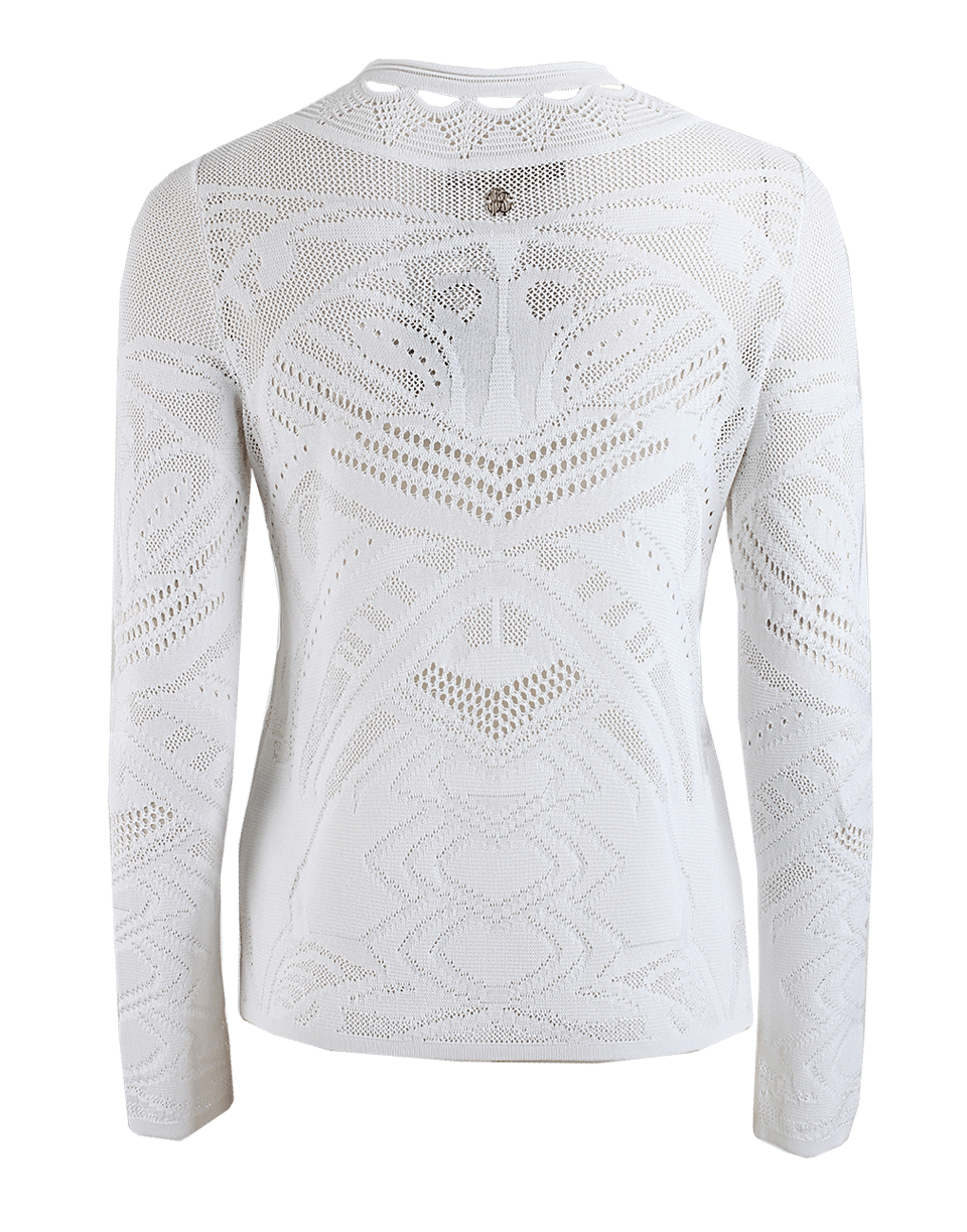 ROBERTO CAVALLI-Lace and Crochet Cardigan-
