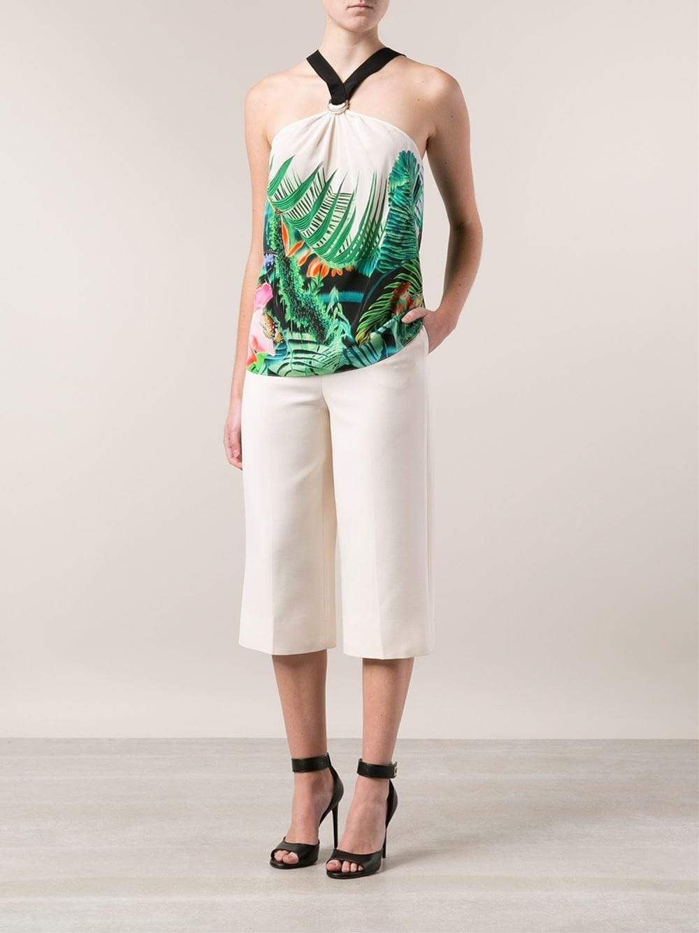 ROBERTO CAVALLI-Tropical Halter Top-