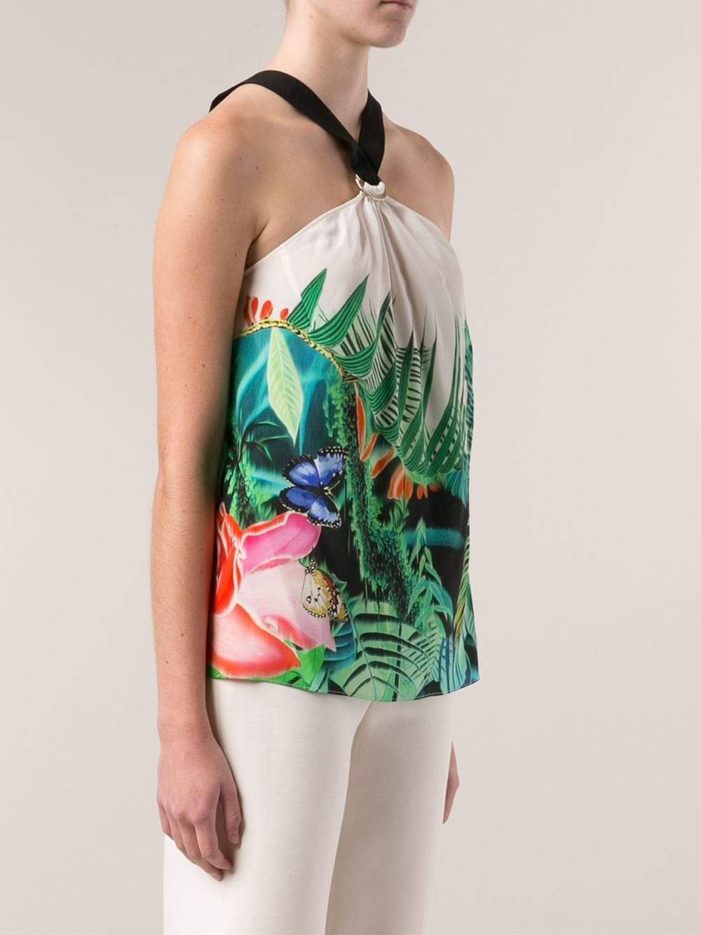 ROBERTO CAVALLI-Tropical Halter Top-