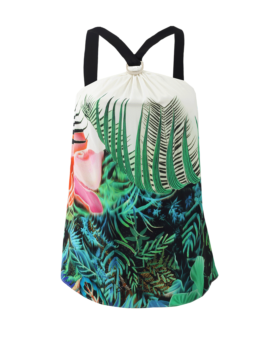 ROBERTO CAVALLI-Tropical Halter Top-