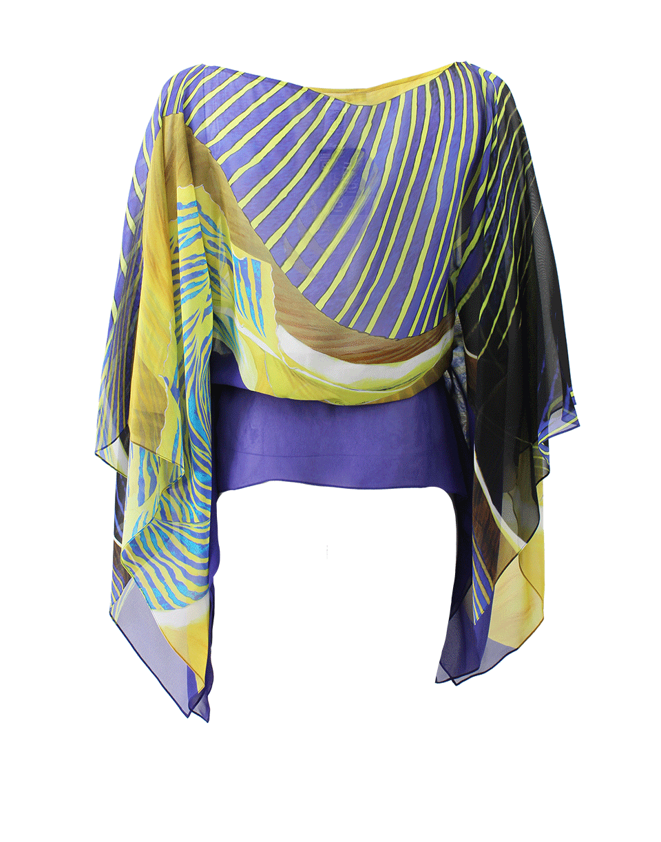 ROBERTO CAVALLI-Belted Caftan Top-
