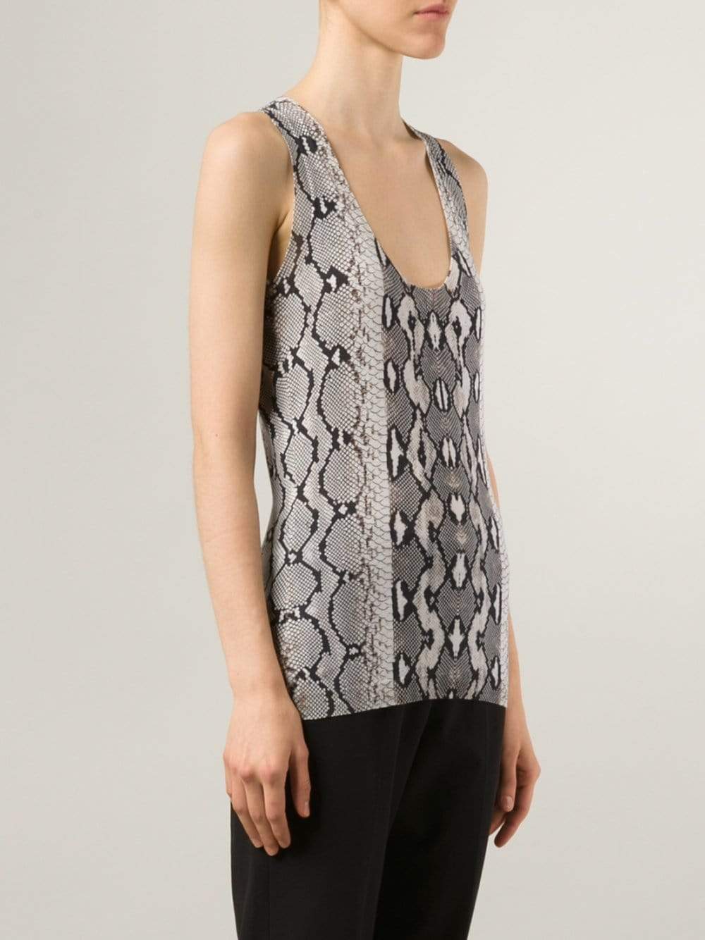 ROBERTO CAVALLI-Python Print Knit Tank-