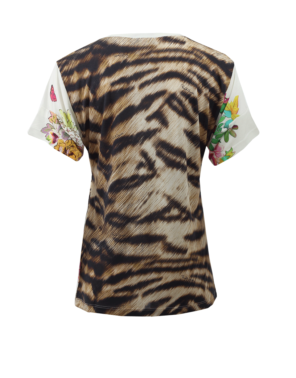 ROBERTO CAVALLI GYM-Tiger Print T-Shirt-