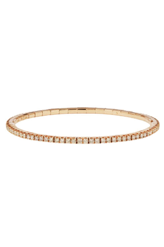 Brown Diamond Stretch Tennis Bracelet