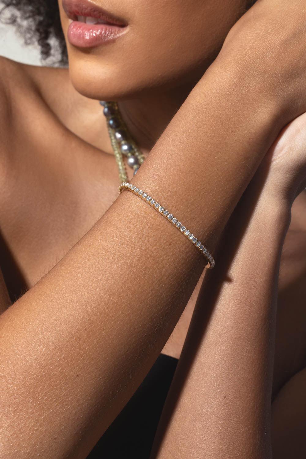 ROBERTO DEMEGLIO-Extensible Champagne Diamond Bracelet-ROSE GOLD