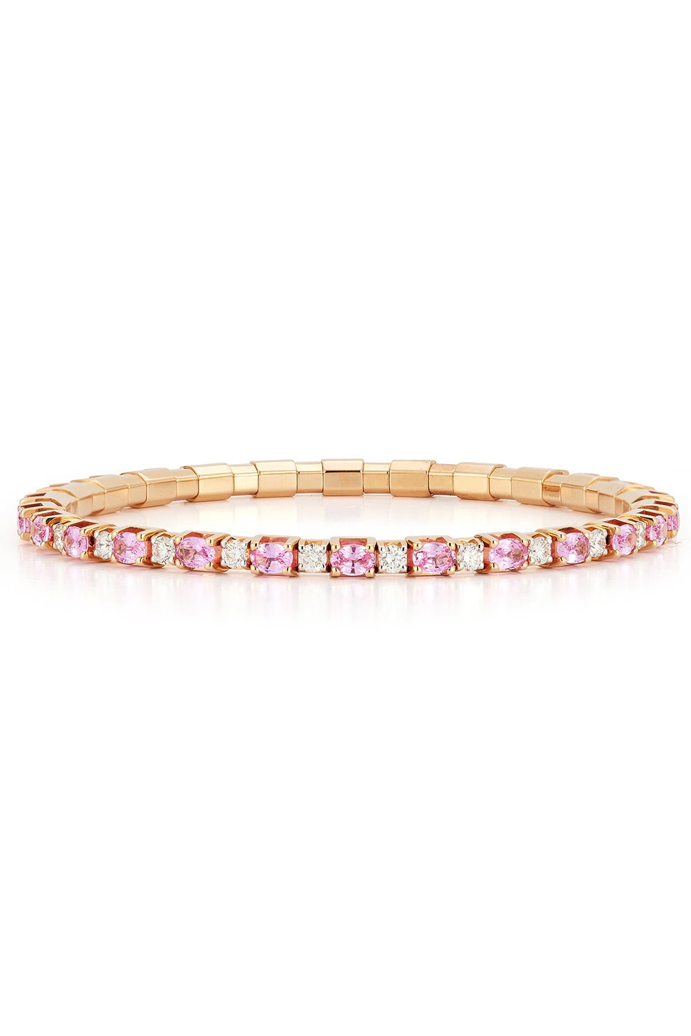 ROBERTO DEMEGLIO-Extensible Pink Sapphire Diamond Bracelet-ROSE GOLD