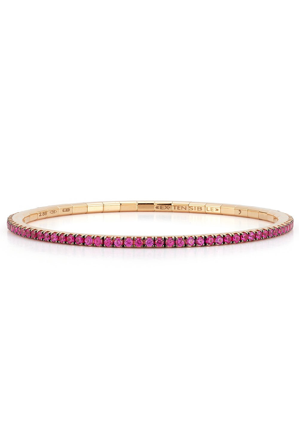 ROBERTO DEMEGLIO-Extensible Ruby Bracelet-ROSE GOLD