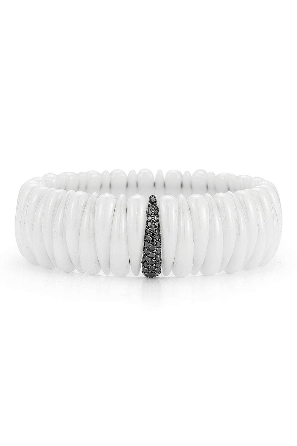 Artiglio Ceramic Diamond Bracelet-WHITE GOLD-JEWELRYFINE JEWELBRACELET O-ROBERTO DEMEGLIO