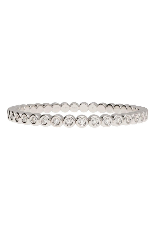 Diamond Bezel Stretch Tennis Bracelet
