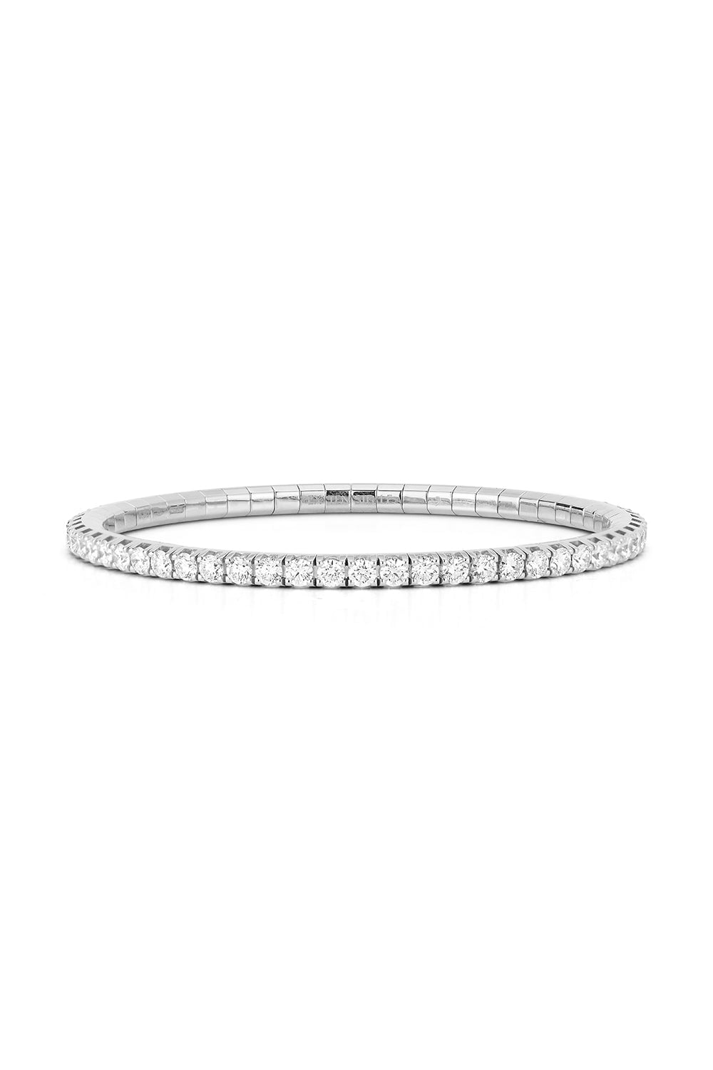 ROBERTO DEMEGLIO-Extensible Diamond Stretch Tennis Bracelet-WHITE GOLD