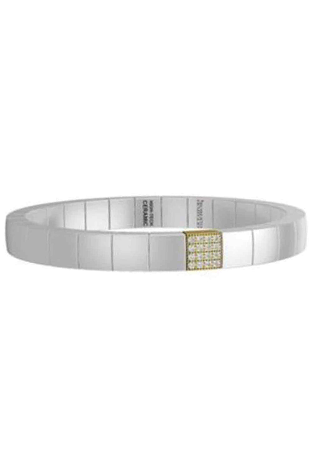 One White Element Scacco Bracelet-YELLOW GOLD-JEWELRYFINE JEWELBRACELET O-ROBERTO DEMEGLIO