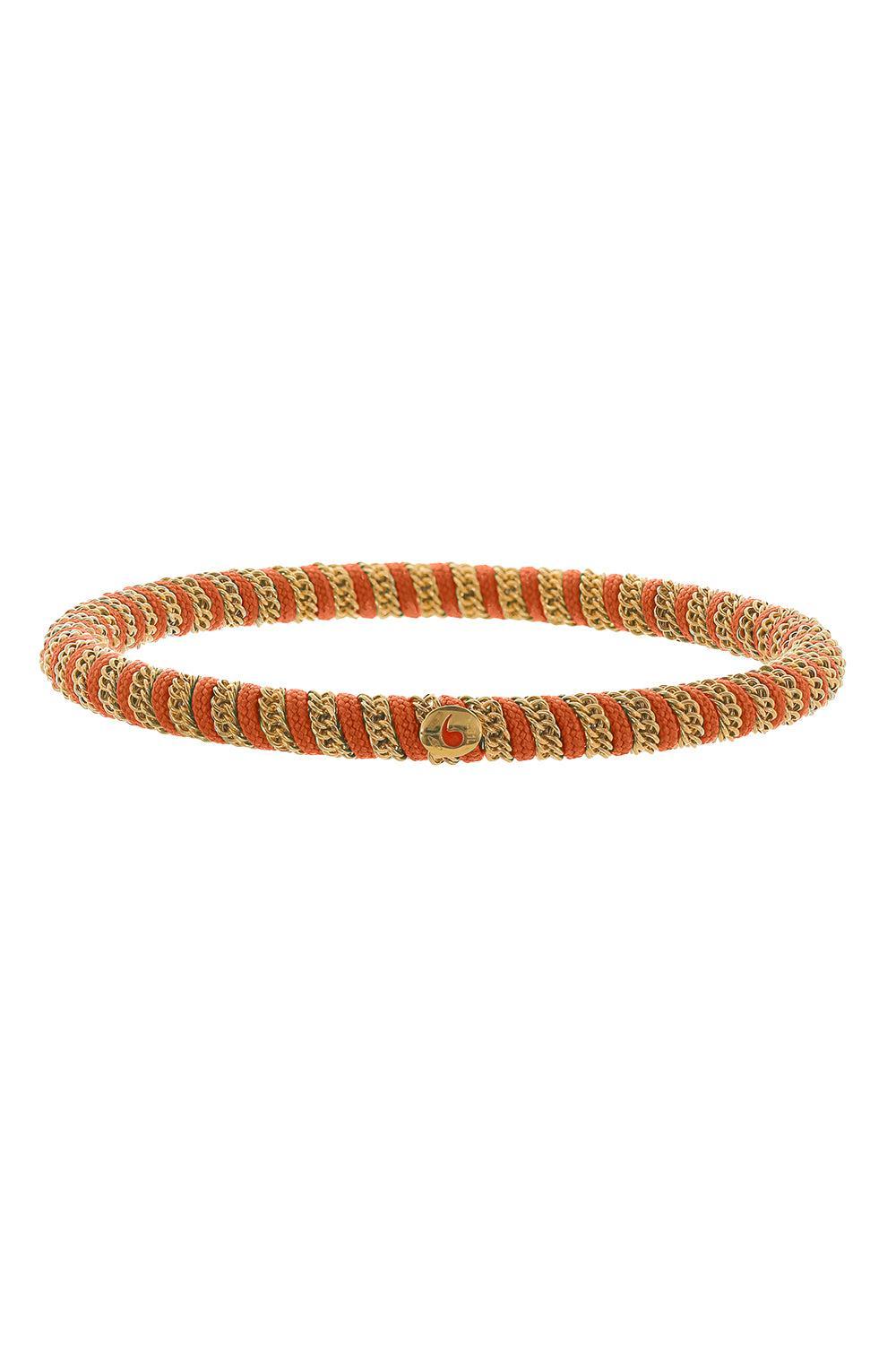 Orange Gio Stretch Bracelet-YELLOW GOLD-JEWELRYFINE JEWELBRACELET O-ROBERTO DEMEGLIO