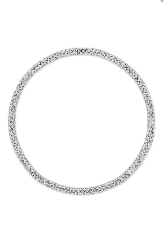 Diamond Full Cashmere Necklace-WHITE GOLD-JEWELRYFINE JEWELNECKLACE O-ROBERTO DEMEGLIO