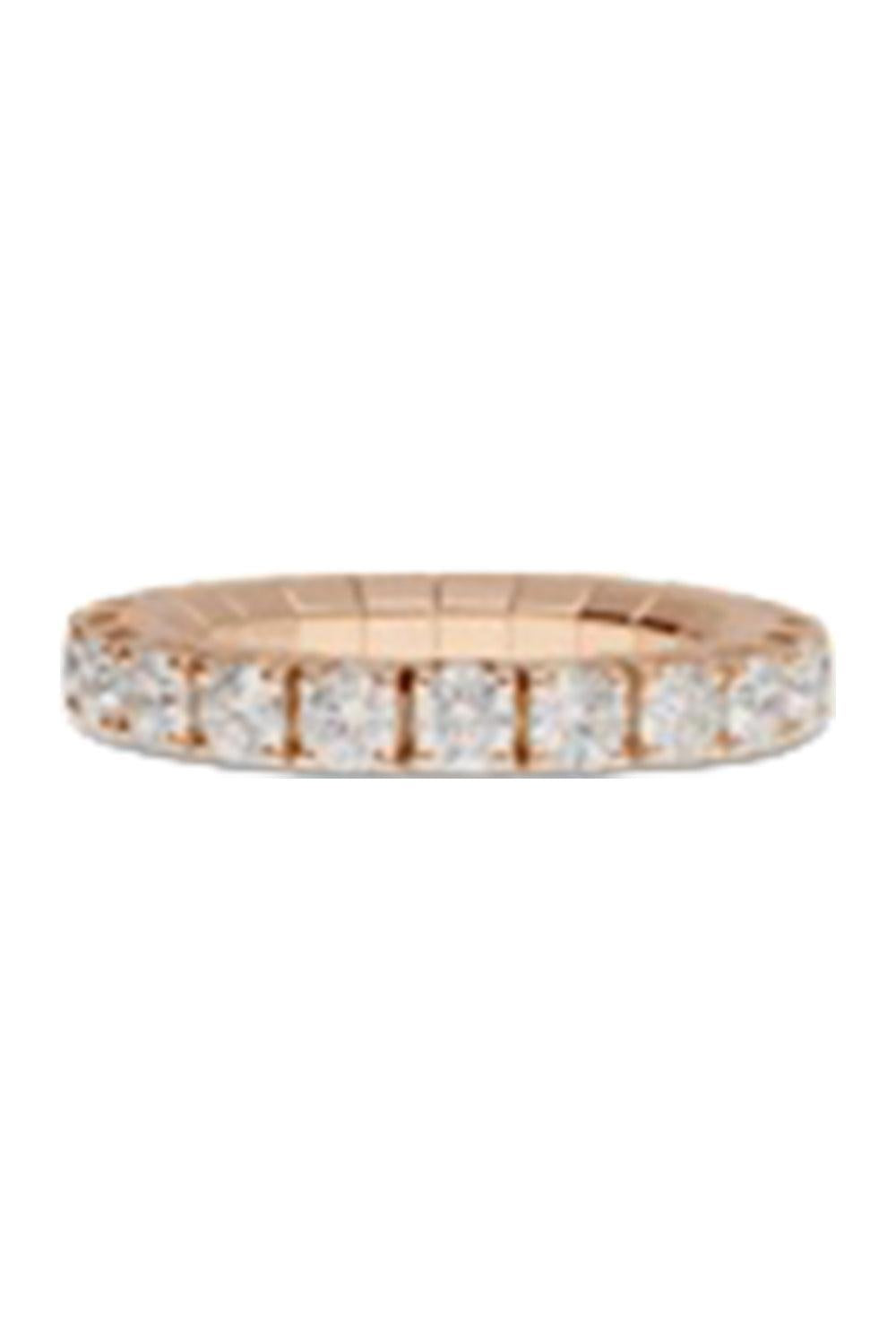 Diamond Extensible Tennis Ring-ROSE GOLD-6-JEWELRYFINE JEWELRING-ROBERTO DEMEGLIO