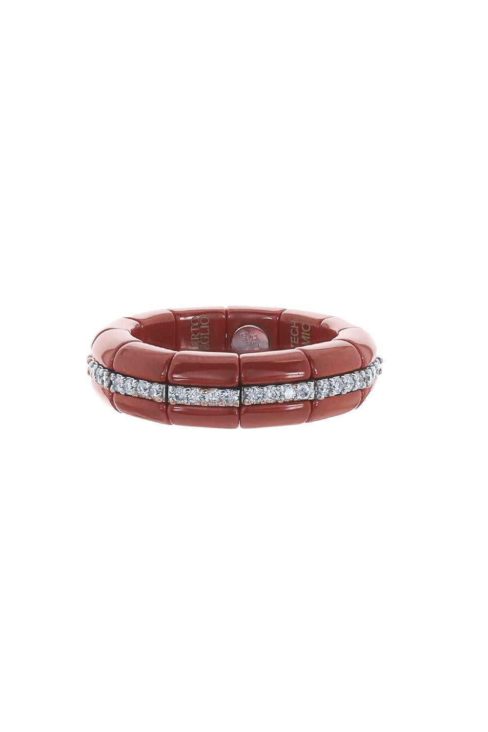 Red Eternity Pura Stretch Ring-WHITE GOLD-6-JEWELRYFINE JEWELRING-ROBERTO DEMEGLIO