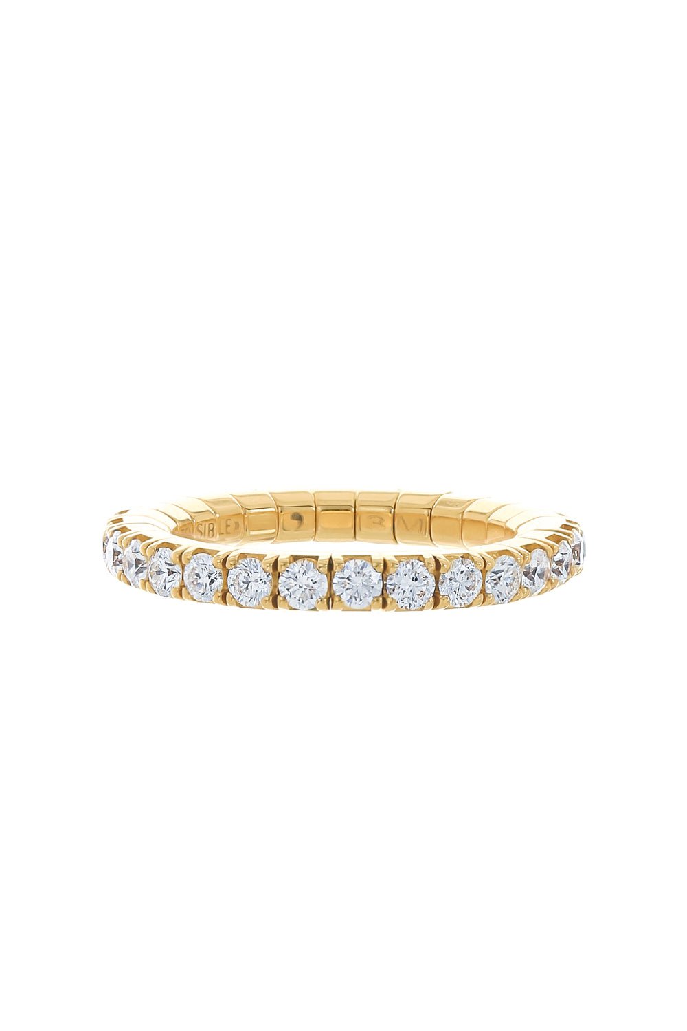 ROBERTO DEMEGLIO-Extensible Diamond Stretch Tennis Ring-YELLOW GOLD