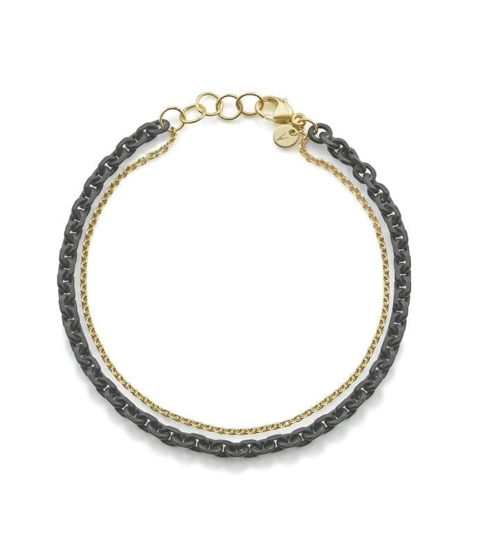 ROBINSON PELHAM-Chroma Cut Trace Chain Bracelet-YELLOW GOLD