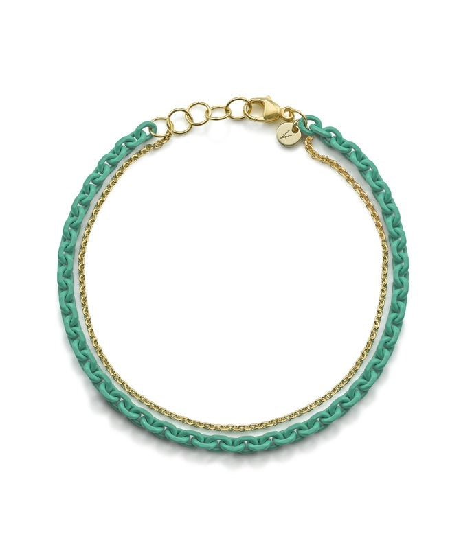 ROBINSON PELHAM-Chroma Cut Trace Chain Bracelet-YELLOW GOLD