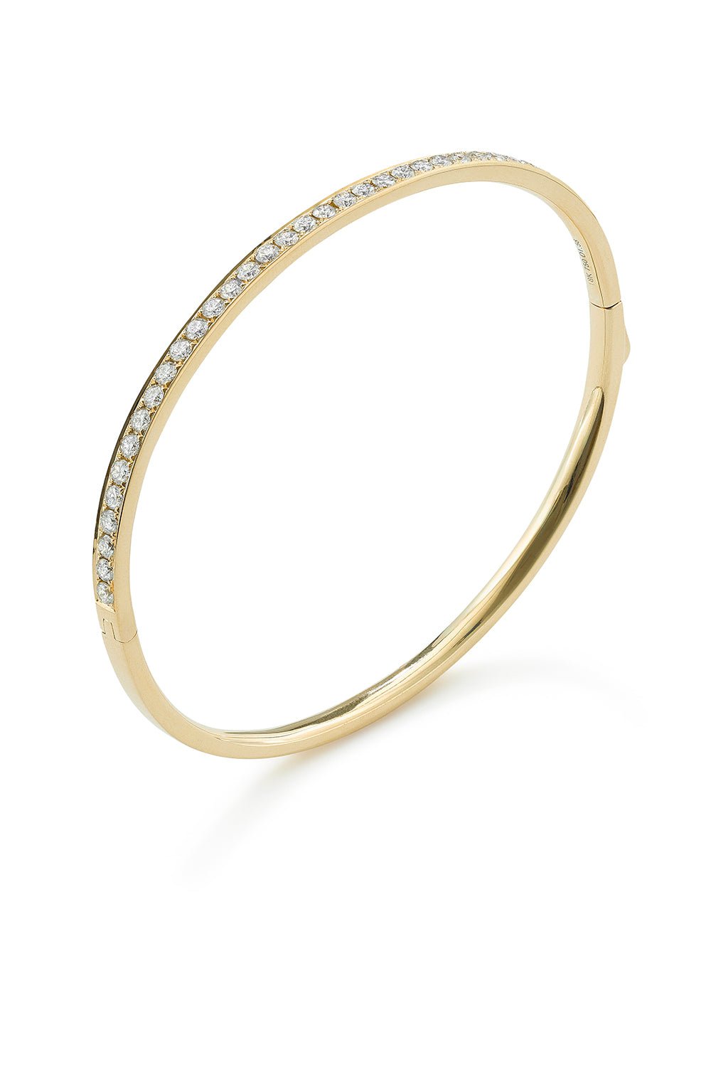 ROBINSON PELHAM-Uno Diamond Bangle - Yellow Gold-YELLOW GOLD