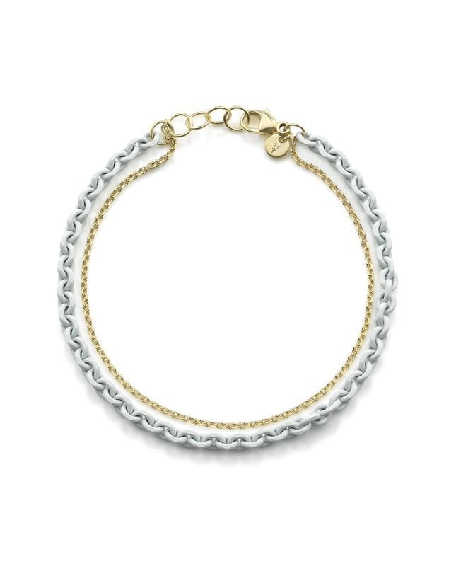 ROBINSON PELHAM-Chroma Cut Trace Chain Bracelet-YELLOW GOLD