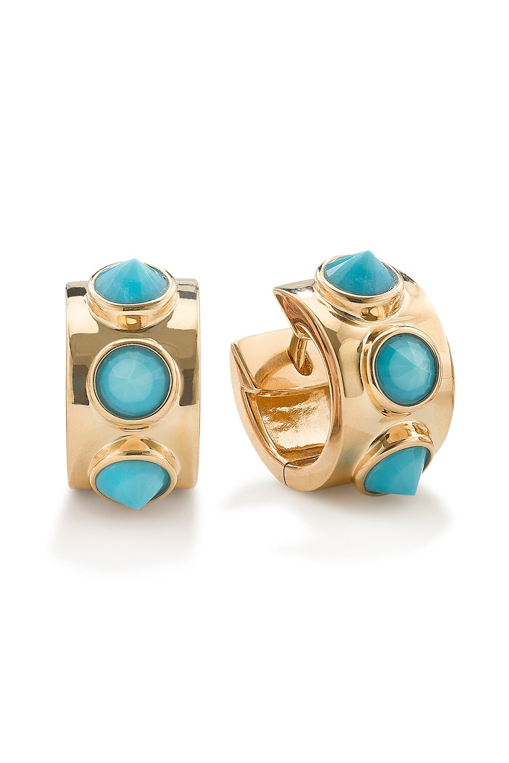 ROBINSON PELHAM-Akida Turquoise Earrings-YELLOW GOLD