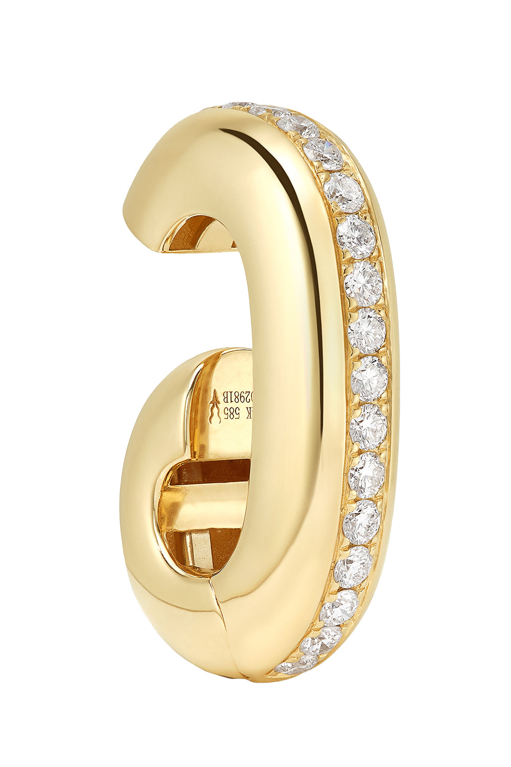  Diamond Boudicca Earcuff-YELLOW GOLD-JEWELRYFINE JEWELEARRING-ROBINSON PELHAM 