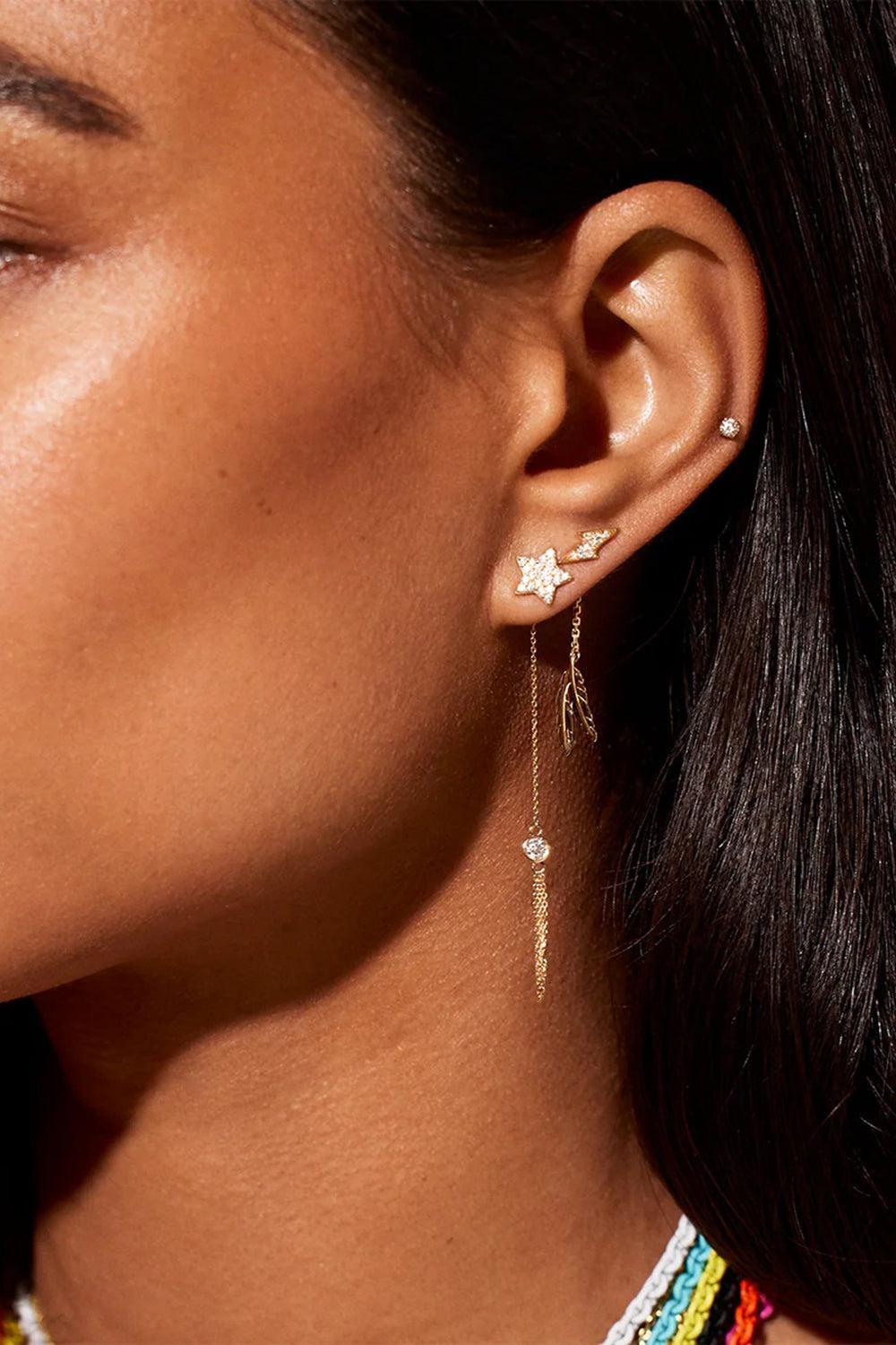 Feather Wishback Ear End-YELLOW GOLD-JEWELRYFINE JEWELEARRING-ROBINSON PELHAM