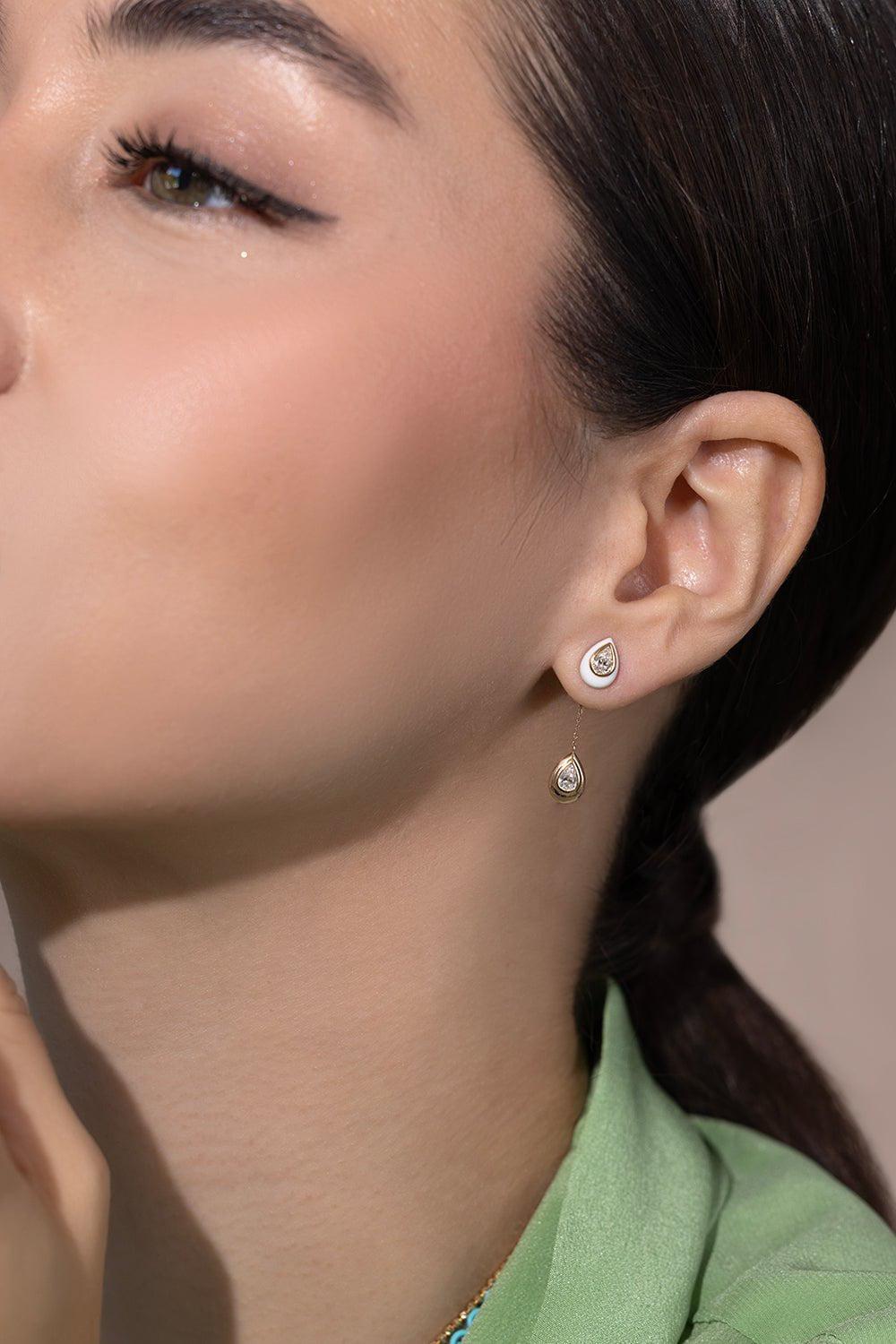 ROBINSON PELHAM-Spock Medium Wishback Earring Charm-YELLOW GOLD
