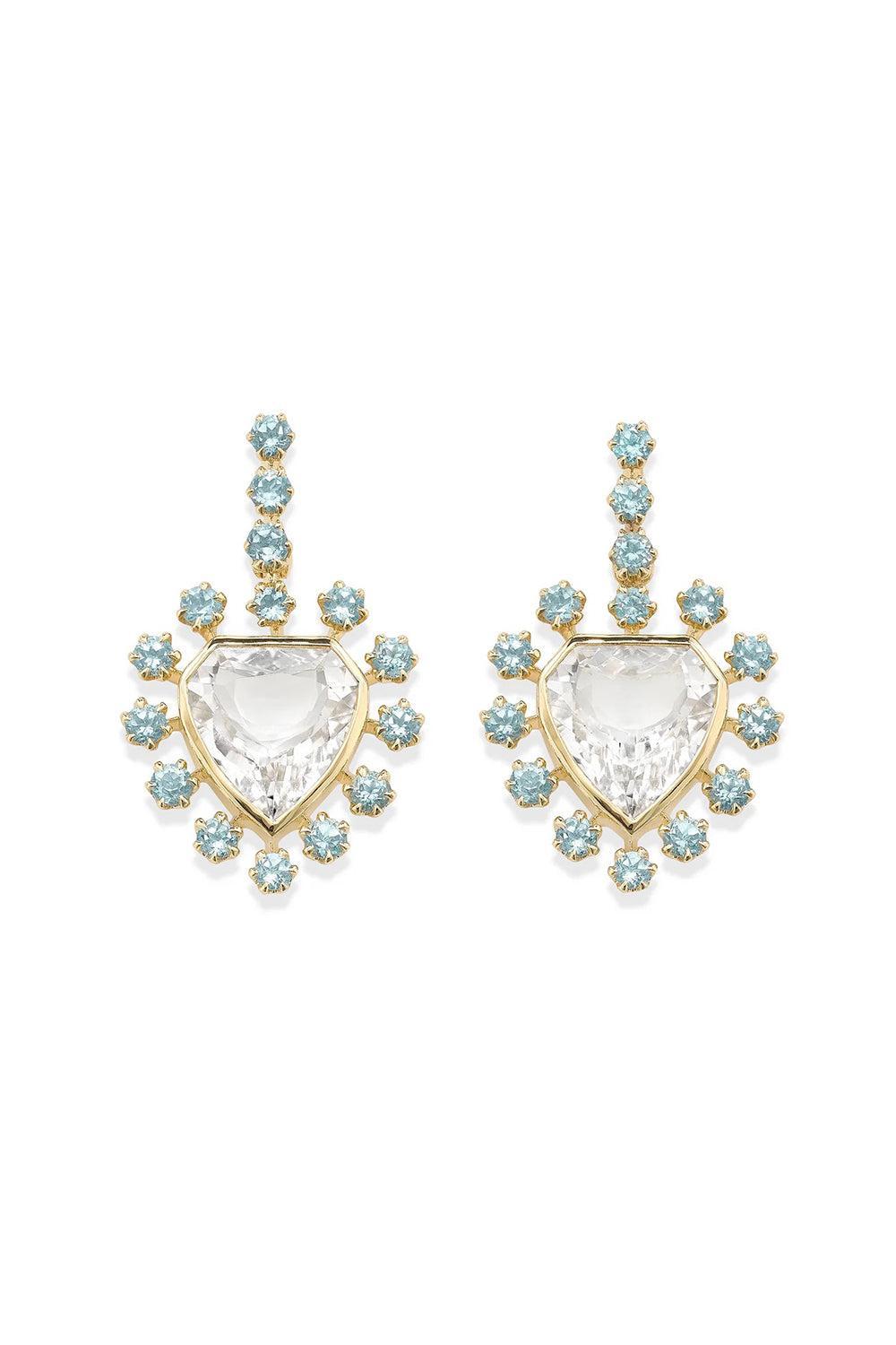 Topaz Mini Day Star Earrings-YELLOW GOLD-JEWELRYFINE JEWELEARRING-ROBINSON PELHAM