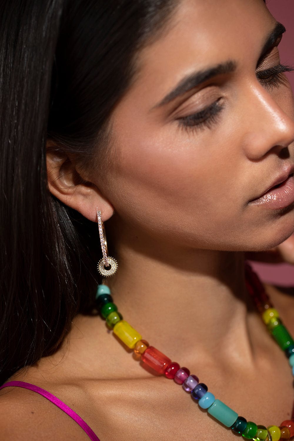 ROBINSON PELHAM-Yellow Gold Giant Orb Diamond Hoops-YELLOW GOLD