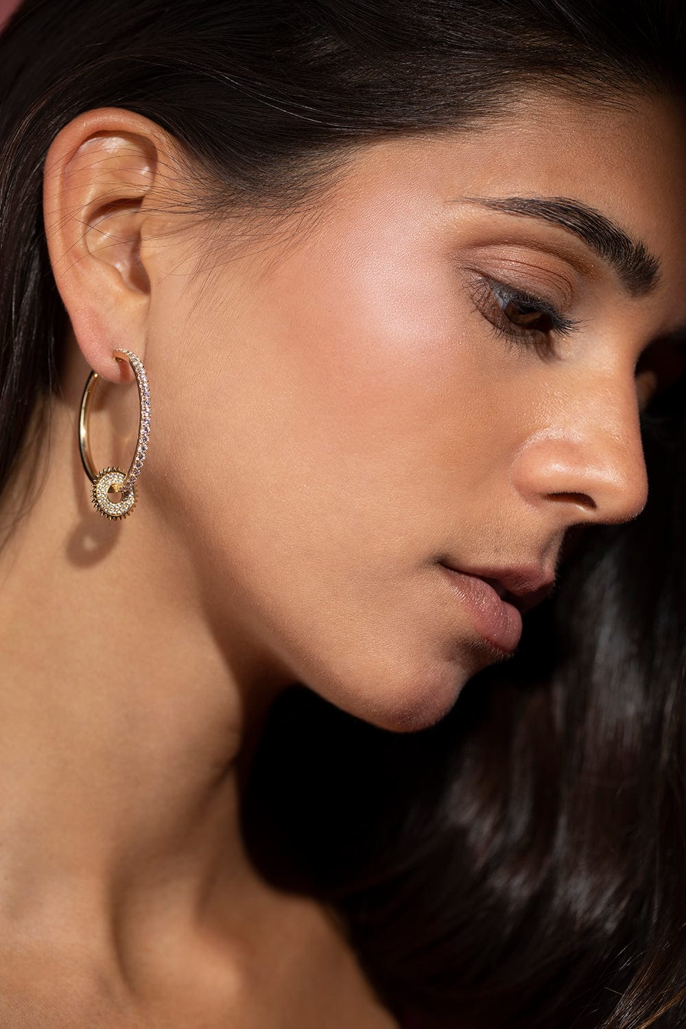 ROBINSON PELHAM-Yellow Gold Giant Orb Diamond Hoops-YELLOW GOLD