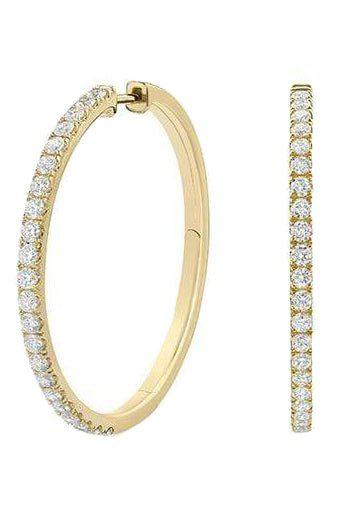 ROBINSON PELHAM-Yellow Gold Giant Orb Diamond Hoops-YELLOW GOLD