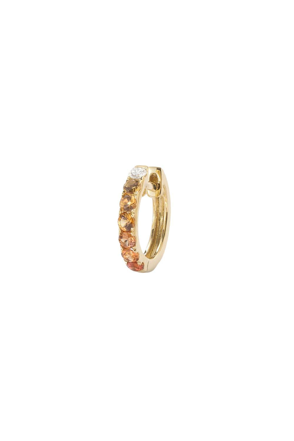 Yellow Sapphire Midi Orb Hoop Earring-YELLOW GOLD-JEWELRYFINE JEWELEARRING-ROBINSON PELHAM
