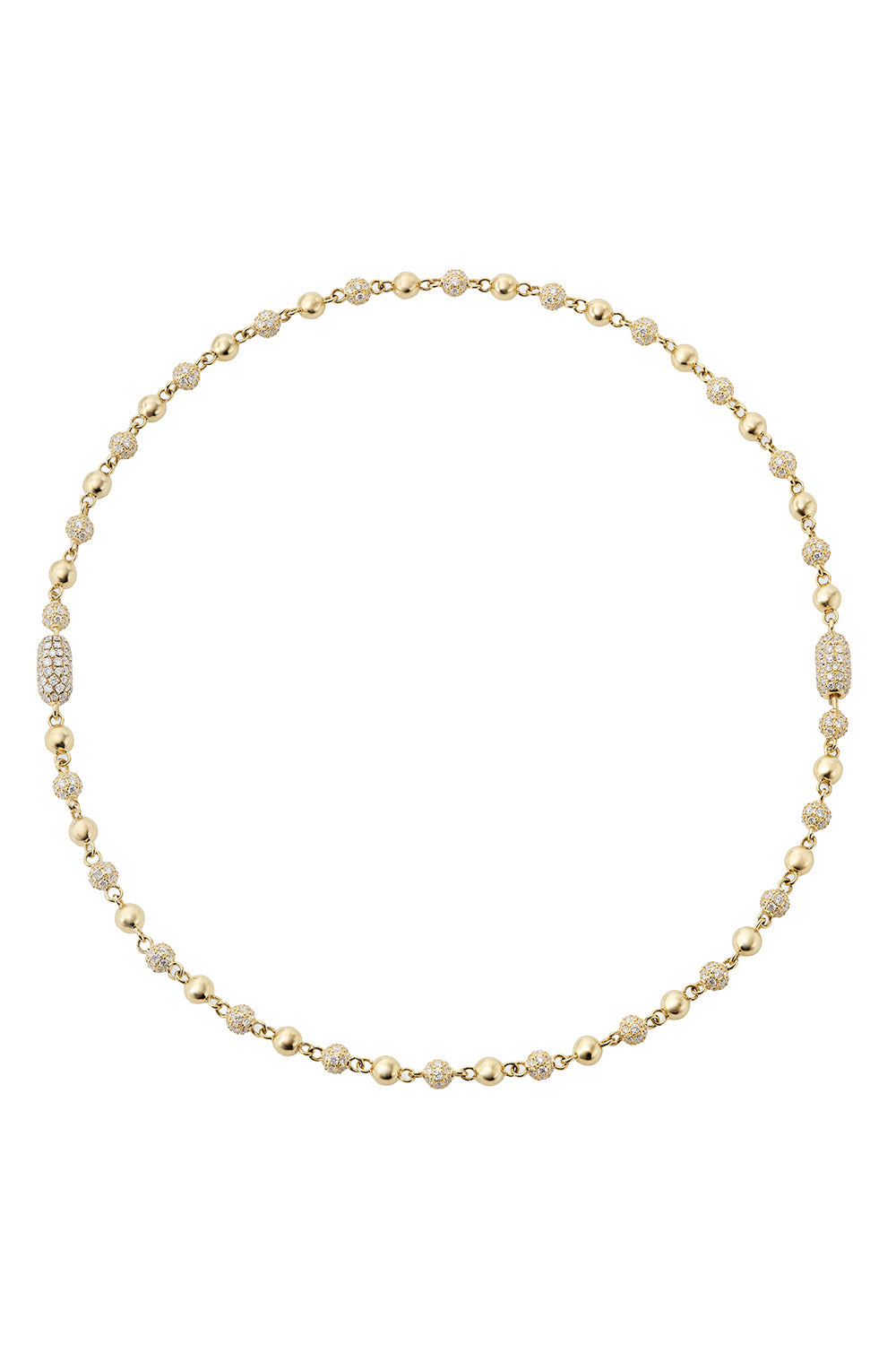Diamond Solstice Choker Necklace-YELLOW GOLD-JEWELRYFINE JEWELNECKLACE O-ROBINSON PELHAM