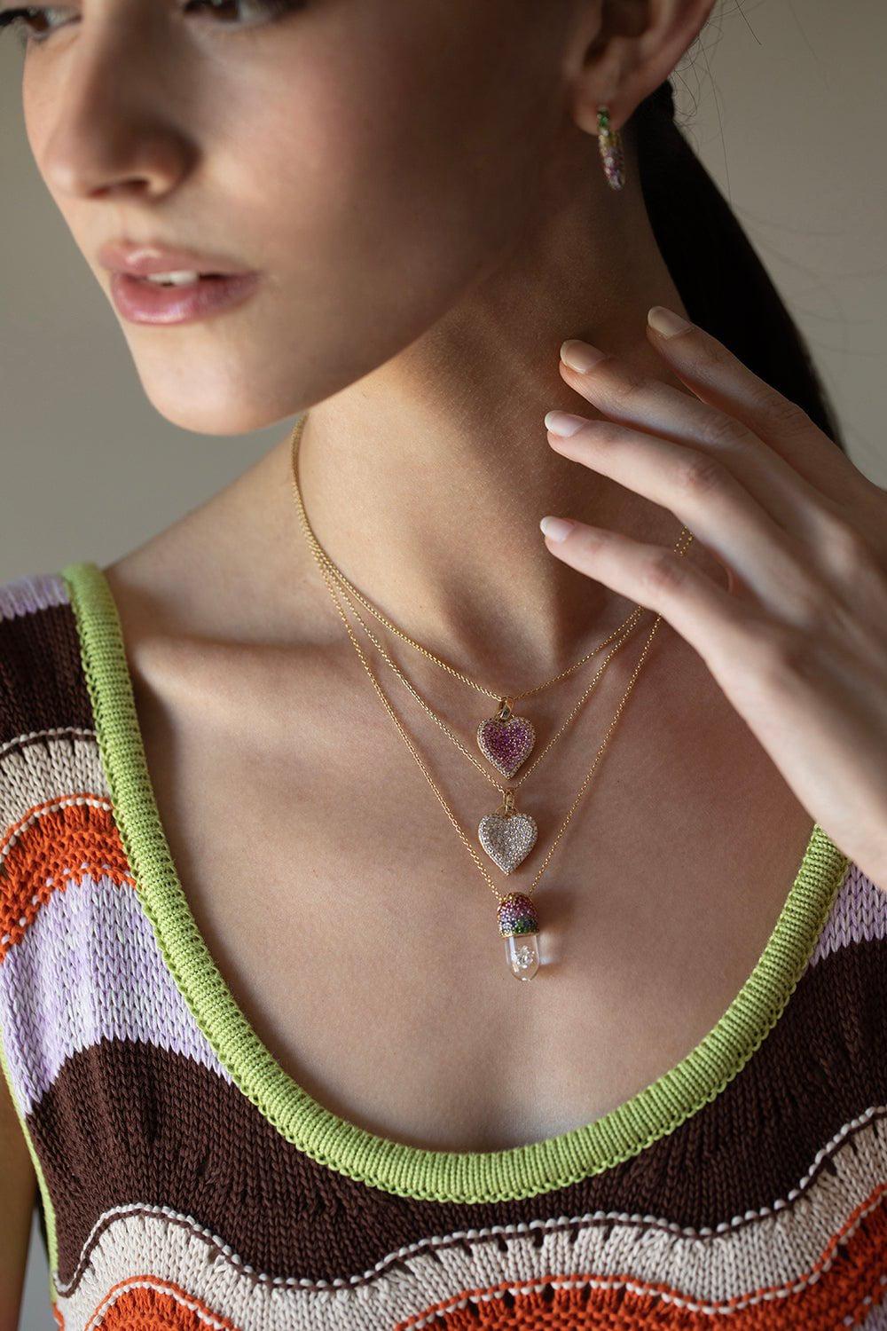 ROBINSON PELHAM-Fortune Heart Necklace - Yellow Gold-YELLOW GOLD