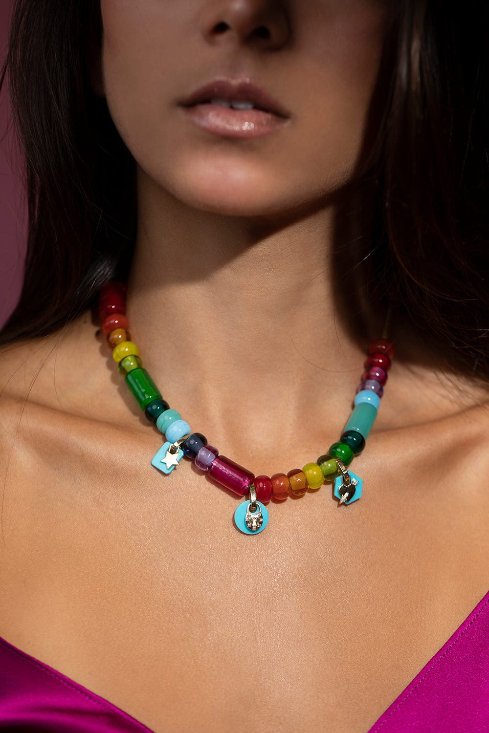 ROBINSON PELHAM-Rainbow Arcadia Necklace - 15"-YELLOW GOLD