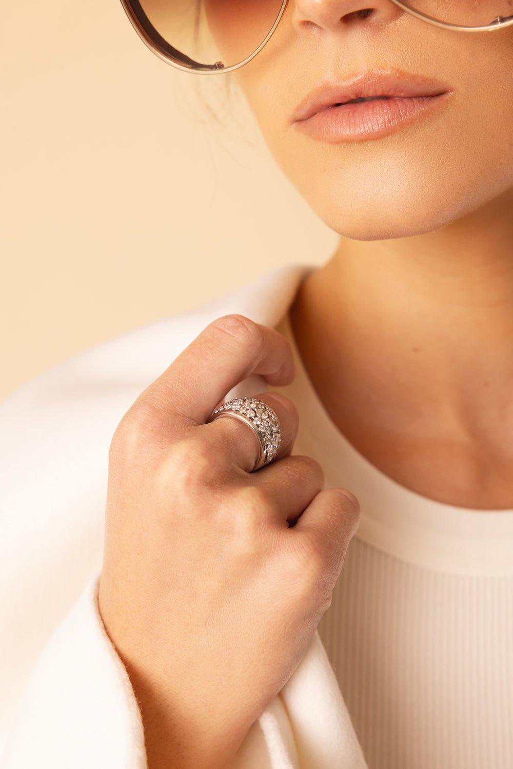 ROBINSON PELHAM-Bubble ring-WHITE GOLD