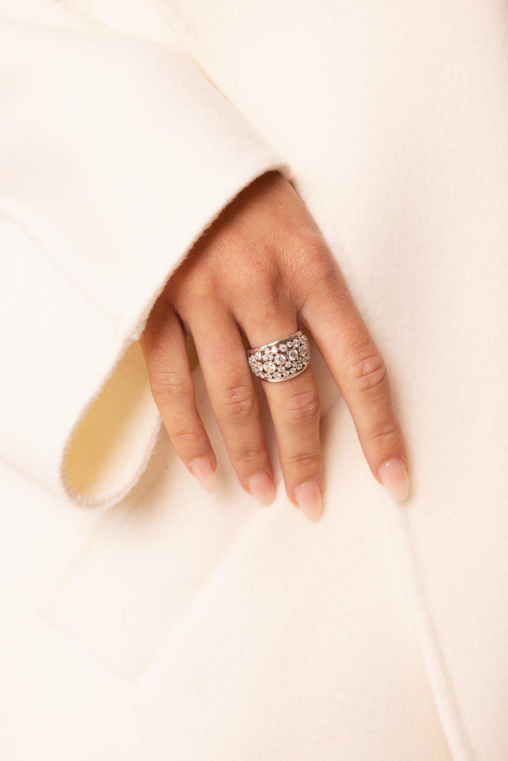 ROBINSON PELHAM-Bubble ring-WHITE GOLD