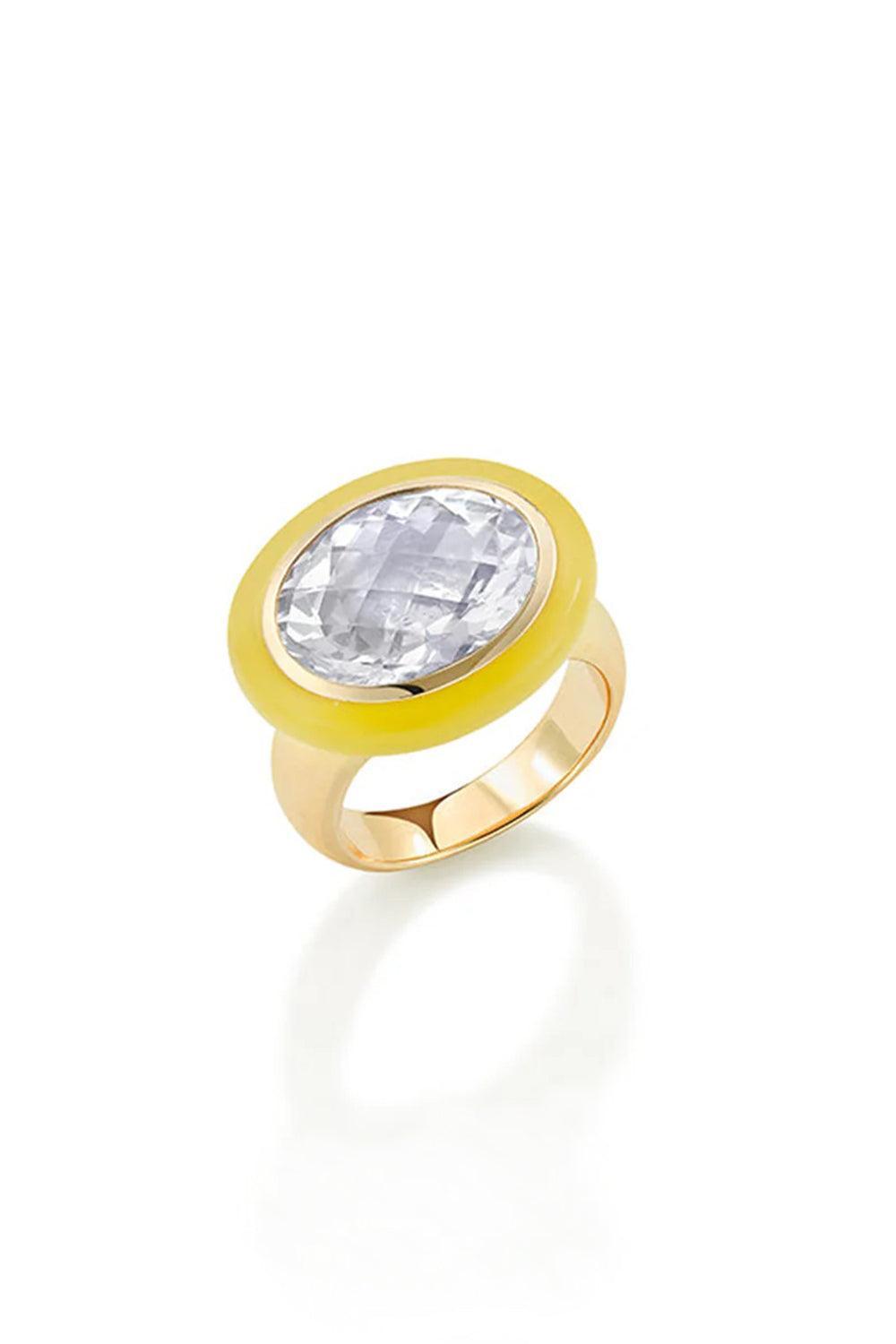 Rock Crystal Arena Ring-YELLOW GOLD-6-JEWELRYFINE JEWELRING-ROBINSON PELHAM