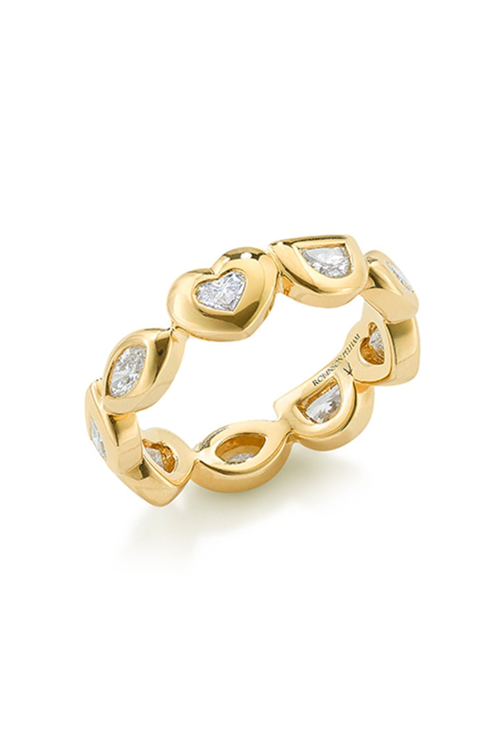 ROBINSON PELHAM-Small Eye Love U Ring-YELLOW GOLD
