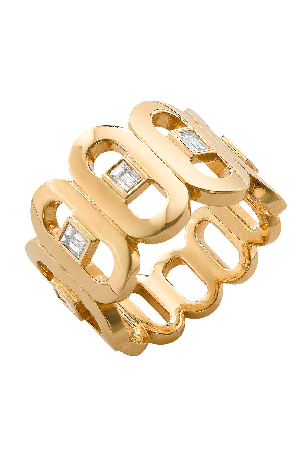  Diamond Baguette Carola Ring-YELLOW GOLD-7.25-JEWELRYFINE JEWELRING-ROBINSON PELHAM 