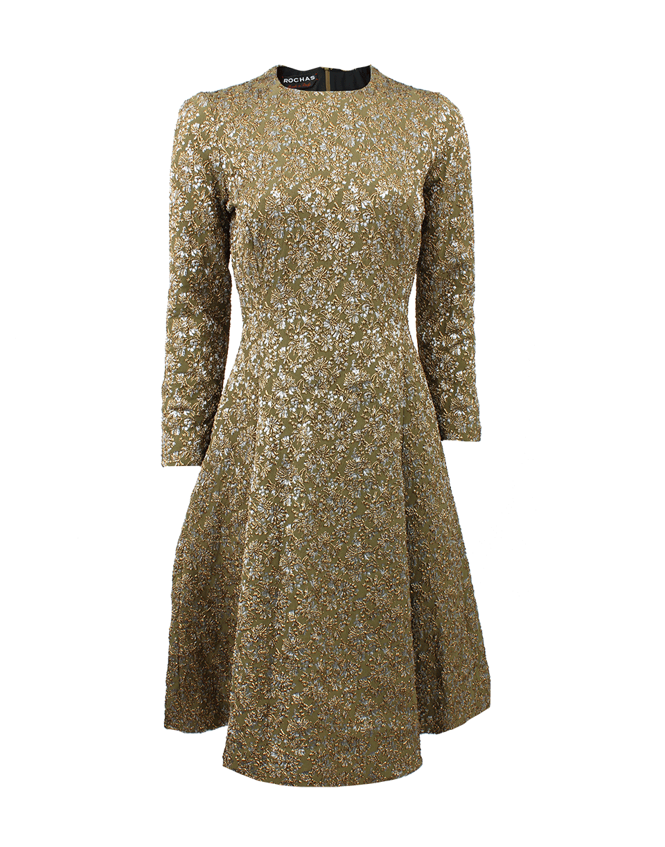 ROCHAS-Brocade Full Dress-
