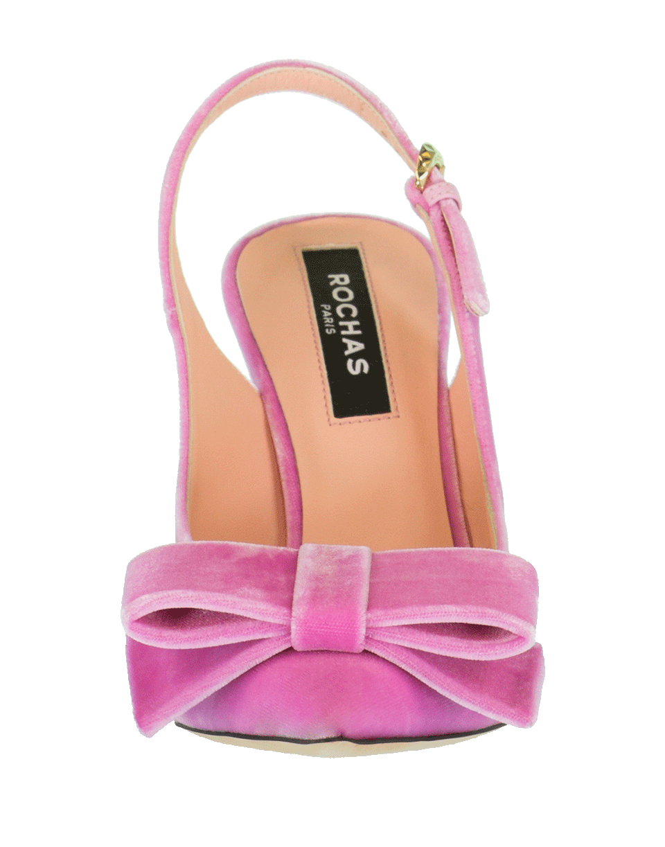 ROCHAS-Velvet Slingback Shoe-
